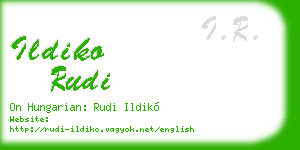ildiko rudi business card